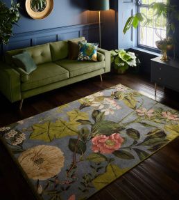 Clarke & Clarke Passiflora rug Mineral CCPASSMIWA7615 Mineral