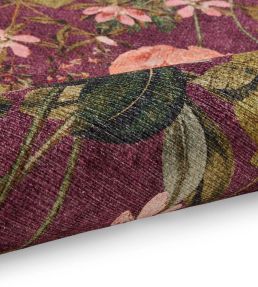 Clarke & Clarke Passiflora rug Mulberry CCPASSMUWA7615 Mulberry