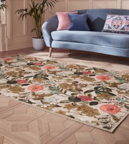 Clarke & Clarke Passiflora rug Peaches & Cream CCPASSPCWA7615 Peaches & Cream