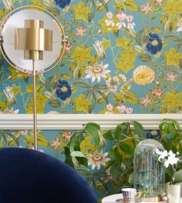Passiflora Wallpaper by Clarke & Clarke Chambray