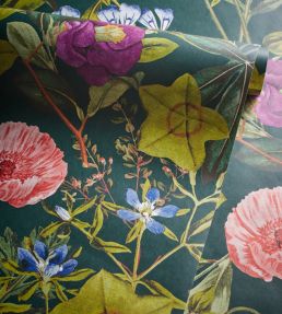 Passiflora Wallpaper by Clarke & Clarke Emerald