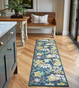Clarke & Clarke Passiflora Runner rug Forest CCPASSFOWA6123 Forest