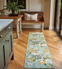 Clarke & Clarke Passiflora Runner rug Mineral CCPASSMIWA6123 Mineral