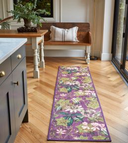 Clarke & Clarke Passiflora Runner rug Mulberry CCPASSMUWA6123 Mulberry