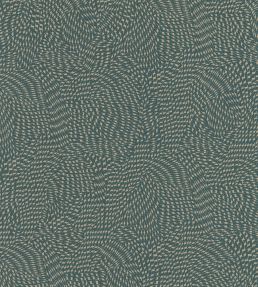 Passy Wallpaper by Casamance Vert De Gris Fonce / Beige