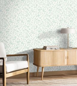 Pastelia Wallpaper by Caselio Bleu fumee