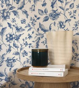 Pastelia Wallpaper by Caselio Bleu porcelaine