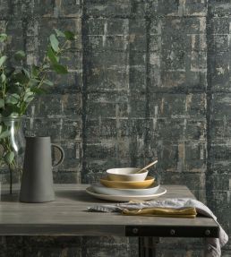 Patina Wallpaper by 1838 Wallcoverings Jet