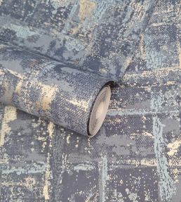 Patina Wallpaper by 1838 Wallcoverings Lagoon
