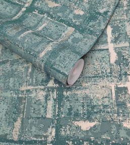 Patina Wallpaper by 1838 Wallcoverings Seafoam