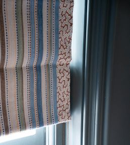 Patoli Stripe Fabric by Ian Sanderson Indigo
