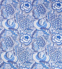 Patricia in Ladbroke Linen Fabric by Liberty Lapis