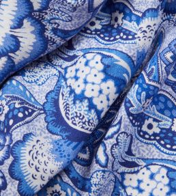 Patricia in Ladbroke Linen Fabric by Liberty Lapis