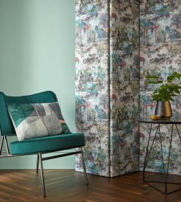 Pavilion Wallpaper by 1838 Wallcoverings Fern