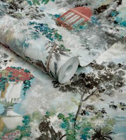 Pavilion Wallpaper by 1838 Wallcoverings Fern