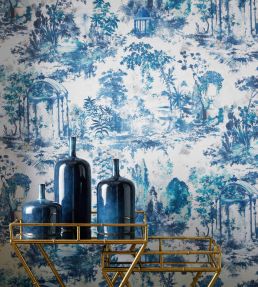 Pavilion Wallpaper by 1838 Wallcoverings Lupin