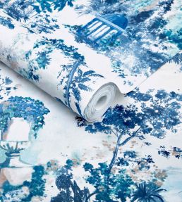 Pavilion Wallpaper by 1838 Wallcoverings Lupin
