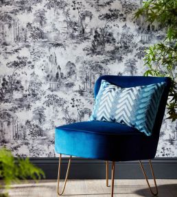 Pavilion Wallpaper by 1838 Wallcoverings Stone