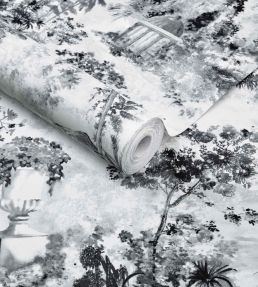 Pavilion Wallpaper by 1838 Wallcoverings Stone