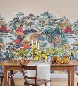 Pavilion Mural by Cole & Son Soft Maple