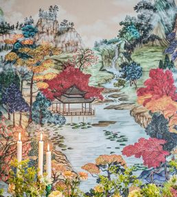 Pavilion Mural by Cole & Son Soft Maple