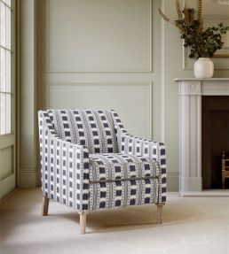 Paxton Fabric by James Hare Blue