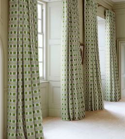 Paxton Fabric by James Hare Blue/Green