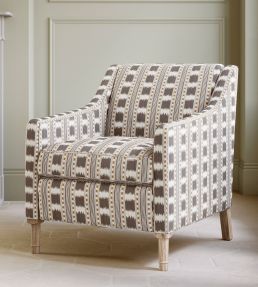 Paxton Fabric by James Hare Charcoal/Amber