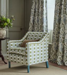 Paxton Fabric by James Hare Grey/Gold