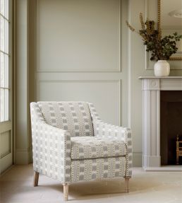 Paxton Fabric by James Hare Grey/Natural