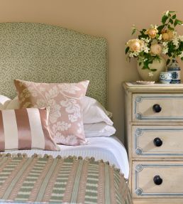 Paxton Fabric by James Hare Pink/Green