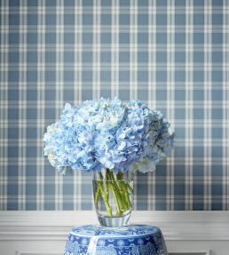 Payton Check Wallpaper by Anna French Lavender