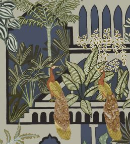 Peacock Arches Wallpaper by Josephine Munsey Petrol