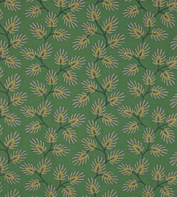 Peacock Leaf Fabric by Jane Churchill Green