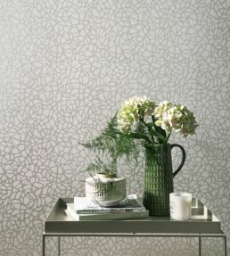 Pebble Wallpaper by 1838 Wallcoverings Pearl