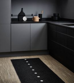 Pappelina Peg Runner rug Black/Linen PEX720 Black/Linen