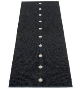 Pappelina Peg Runner rug Black/Linen PEX720 Black/Linen