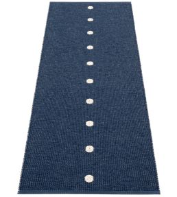 Pappelina Peg Runner rug Dark Blue/Vanilla PE3G720 Dark Blue/Vanilla