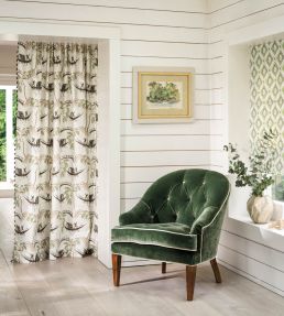 Peggy Fabric by Nina Campbell Teal