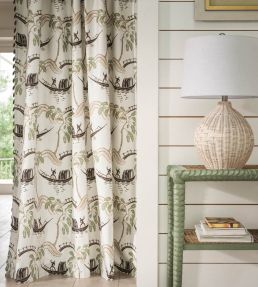 Peggy Fabric by Nina Campbell Teal