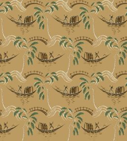 Peggy Fabric by Nina Campbell Ochre/Olive