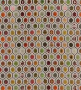 Pelangi Velvet Fabric by Osborne & Little Rust/Olive/Mocha