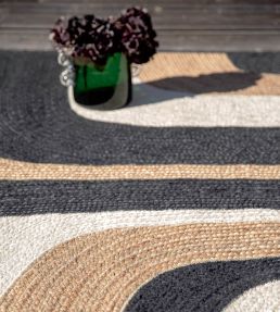 Elitis Penny Lane Runner rug Black and White TA119-85-06 Black and White