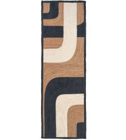 Elitis Penny Lane Runner rug Black and White TA119-85-06 Black and White