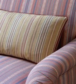 Symington Stripe Fabric by GP & J Baker Red