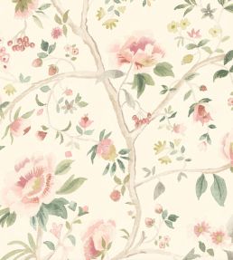 Peonia Wallpaper by Woodchip & Magnolia Cream