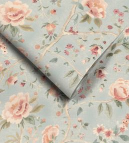Peonia Wallpaper by Woodchip & Magnolia Duckegg