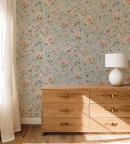 Peonia Wallpaper by Woodchip & Magnolia Duckegg