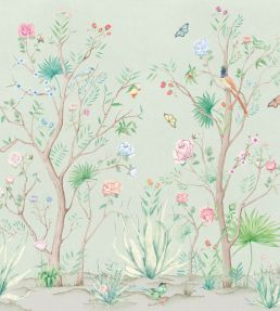 Peonies Mural by Coordonne Aloe