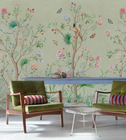 Peonies Mural by Coordonne Aloe